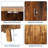 31.5'' Brown Space-Saving 3-Tier Corner Storage Cabinet Industrial Farmhouse Wooden End Table with Adjustable Shelf  Freestanding-1239484438
