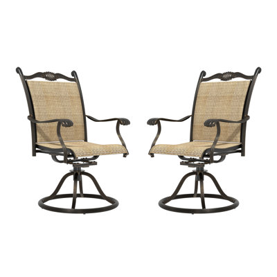 Swivel Patio Dining Armchair