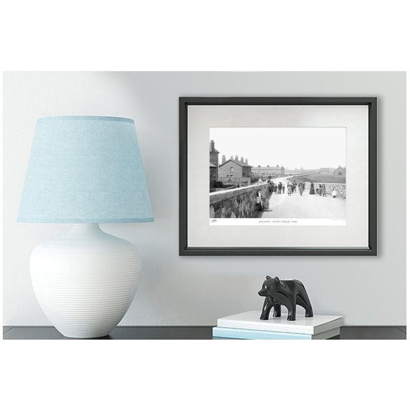 Saltney, Flint Road 1906 1 Piece Single Picture Frame Wall Art, 40cm H x 50cm W x 2.3cm D
