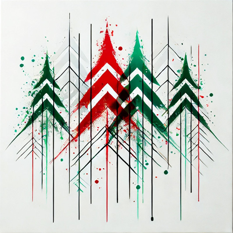Art mural moderne sur toile géométrique moderne, H 12 po x l 12 po x P 1 po