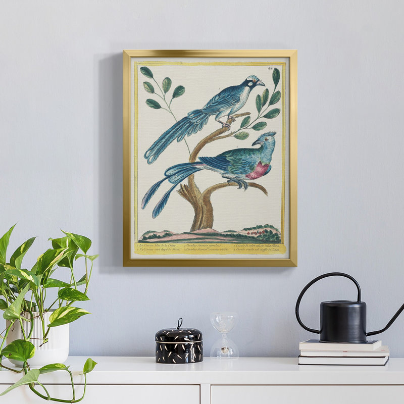 Pastel Birds VI - toile encadrée de qualité supérieure - prête à être accrochée