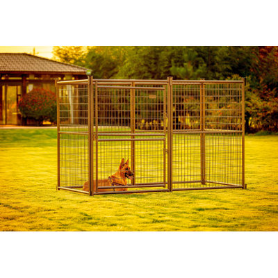 Heavy Duty Split Panel Dog Yard Kennel Play Pen 4'x8'