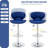 Bar Stools Set of 2, Adjustable Swivel Counter stools, Modern PU Leather Counter Height Bar Stools with Back and Footrest-117204132-117403255