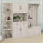 Multifunctional Left-Right Combination Hall Cabinet With Storage And Hooks, Storage Cabinet/ Hall Tree 2 In 1-737106652