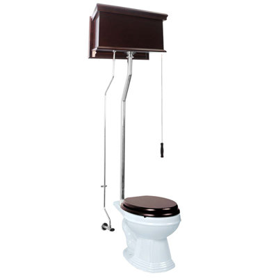 Toilette allongée à haut niveau 1,6 gpf