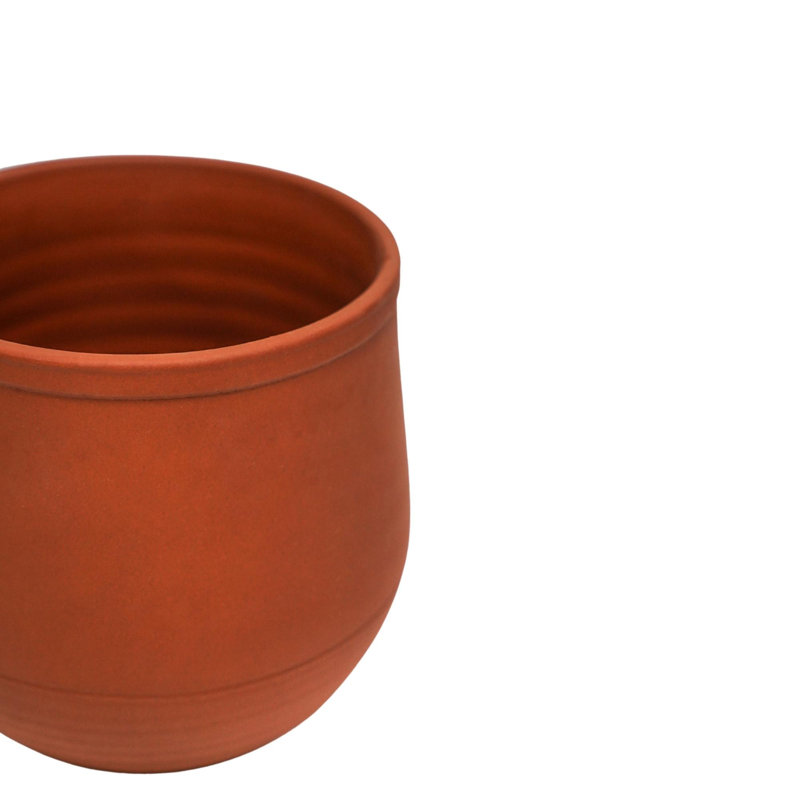 Kew Handthrown Planter, 24 cm H x 25 cm W x 25 cm D, Umber