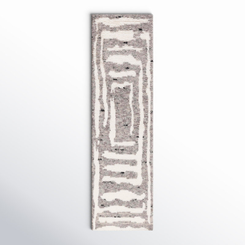 Kass Wool Abstract Indoor Rug, Runner 2'3" x 8'