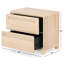 Tobiette 2 Drawer Wood Nightstand-2098273599