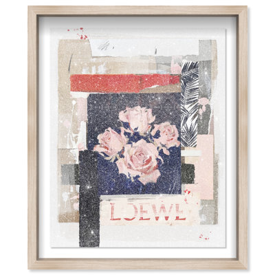 Milano Collage II Shadowbox Abstract Print by Oliver Gal, Black Frame, 16 x 20