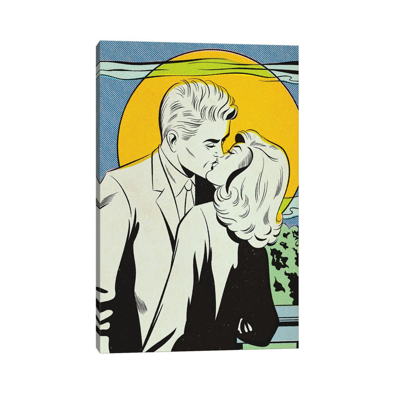 Moon by Joseph McDermott - Print on Canvas, Wrapped Canvas, 30.48 cm H x 45.72 cm W