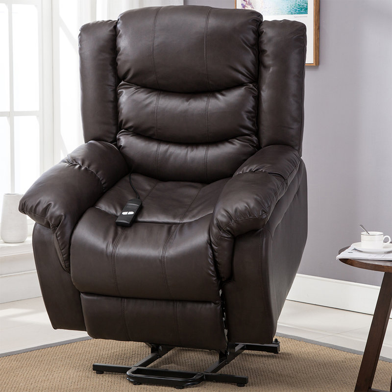 Lancashire 97cm Wide Lift Assist Standard Recliner, Brown