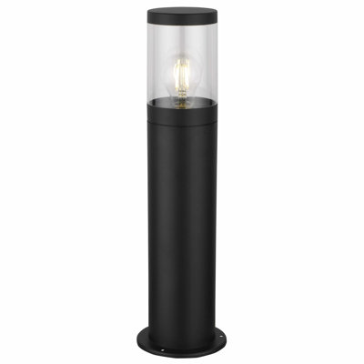 Avenlee Black Paint Metal Bollard Light