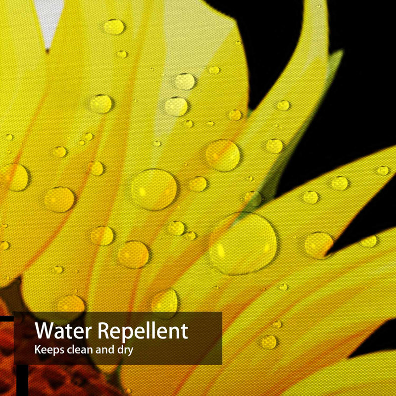 Rideau de douche Sunflowers, L 72 po x l 84 po