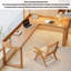 Bureau en bois massif en forme de L Modern Minimalist-988167988