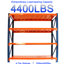 Étagère robuste de 4400 lb - réglable pour le garage, l'atelier, le commerce, la salle de sport à domicile, 4 niveaux de tablettes, l'entrepôt, l'utilisation commerciale