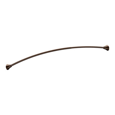 Moen 5-Foot Adjustable Tension Single Curved Shower Curtain Rod