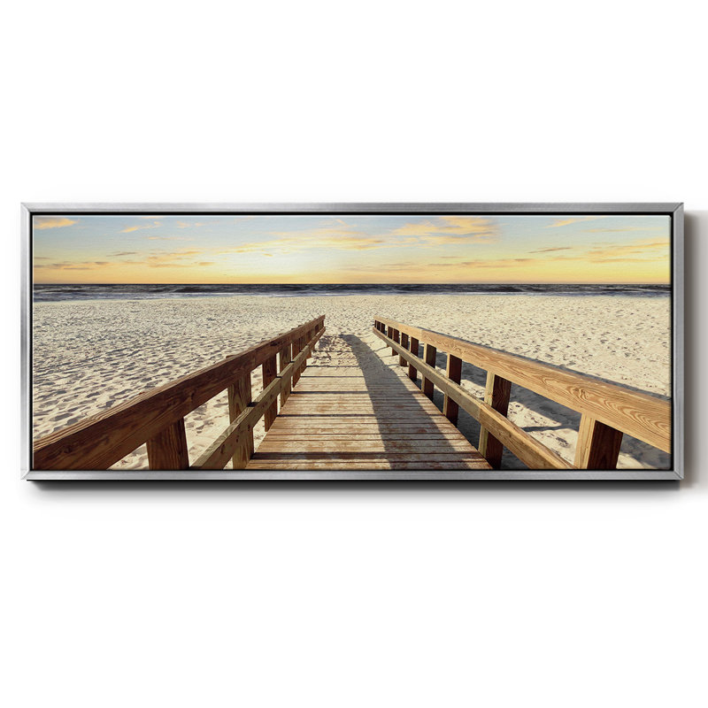 À la plage, Argent, H 8 po x l 20 po x P 1,5 po