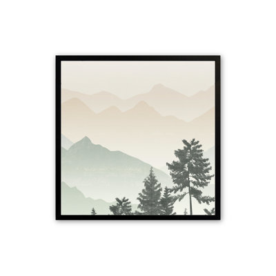 Jade Mountain Peaks III, reproduction d'art encadrée