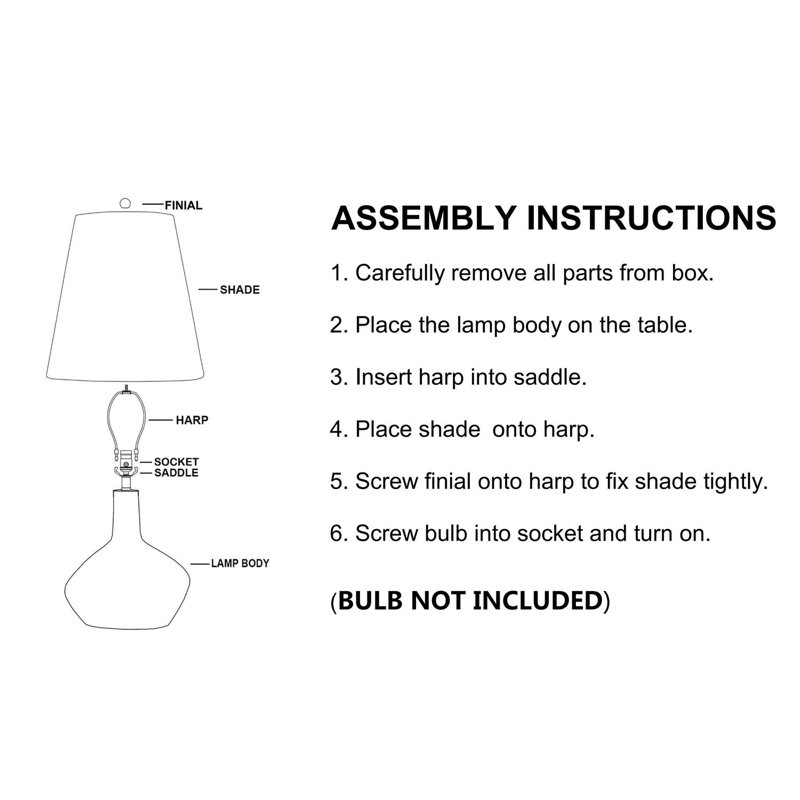 Kelline Ceramic Table Lamp, Black