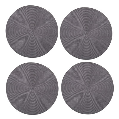 15 in. Round Handwoven Placemats Set Of 4, Dinner Table Round Place Mats Home Dining Dinner Kitchen Table Décor Decoration