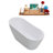 59.1'' x 28.3'' Freestanding Soaking Acrylic Bathtub-97619573