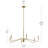Pilar 6-Light Brushed Gold Chandelier-127380263