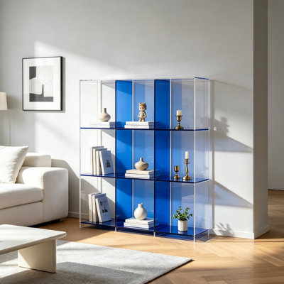 Sturdy Transparent Acrylic Bookcase