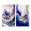 «Blue, Gold and Purple Splash Paint IV», 2 pièces sur toile-1706475211-1706475209