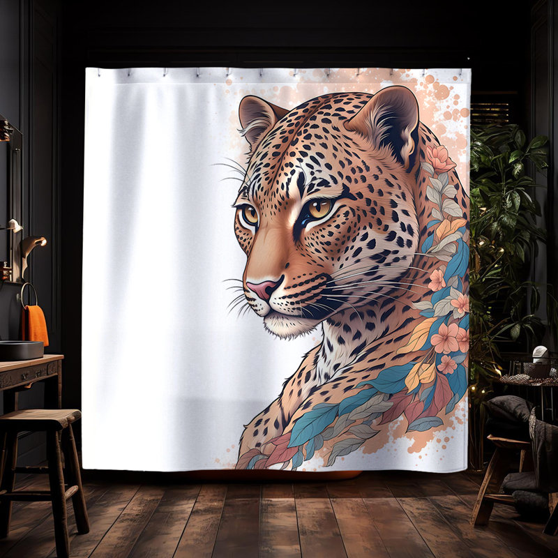 Rideau de douche Chin Leopard