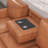 Shifnal 90.5" Wide Modern Upholstered Vegan Leather Multifunctional Chaise Sofa Bed With USB-106913510-106913562