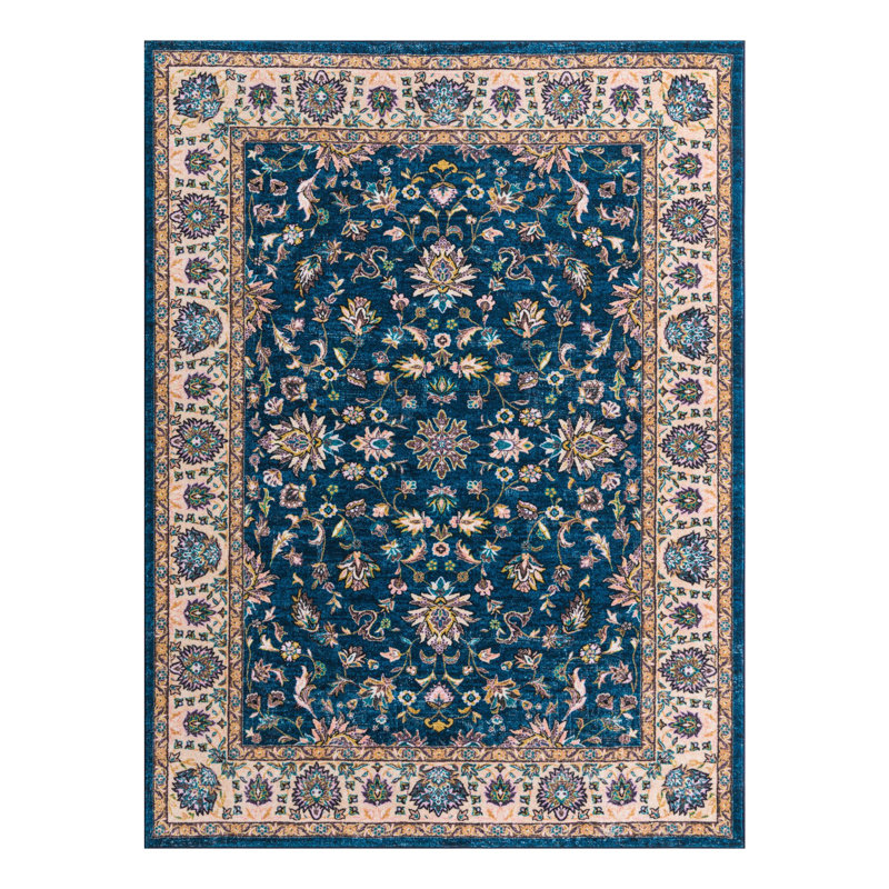 Oriental Indoor Rug, Rectangle 6'7" x 9'
