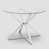 Clear Top/Chrome Base