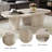 47.4" Modern Retangular Beige Coffee Table for Living Room with Three Legs-1427329332