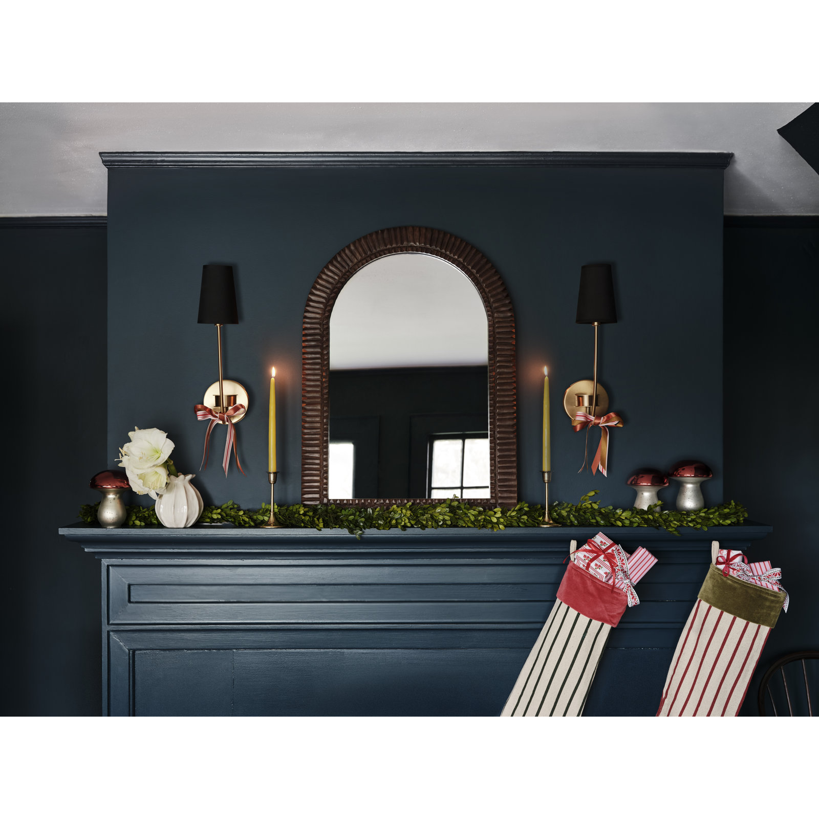 Seeley 1 - Light Dimmable Brass Armed Sconce