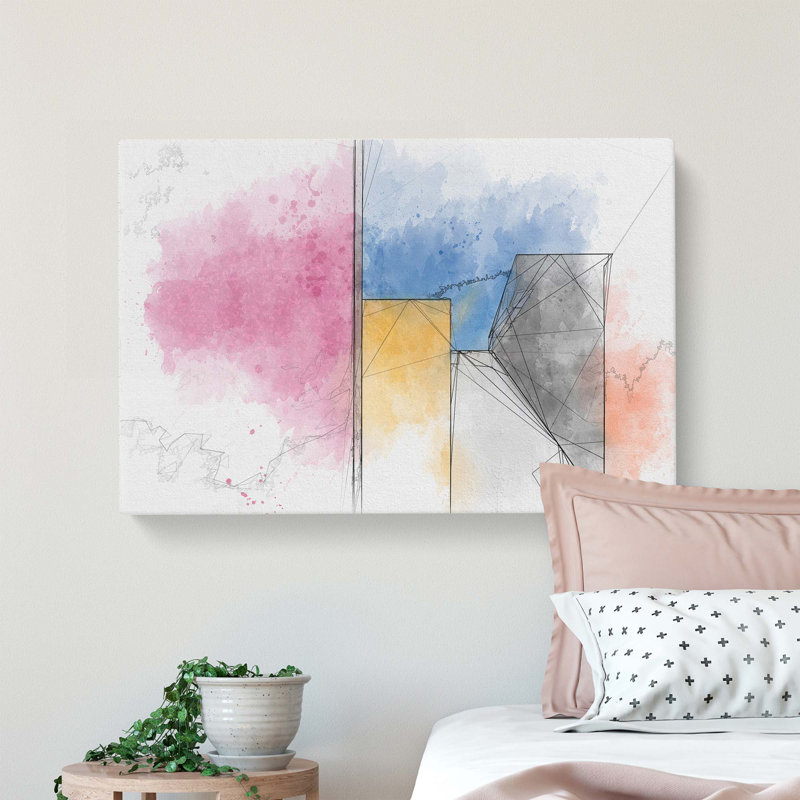 Architecture Sketch Vol.9 in Abstract - Wrapped Canvas, 35cm H x 50cm W x 3cm D