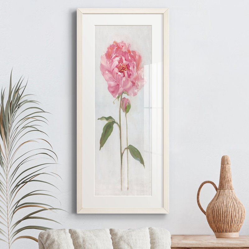 Peinture sur papier encadrée, Blanc