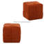 Square Corduroy Foot Rest, Soft And Smooth Feel, High Resilience Foam, Engineered Wood, No Installation Needed For Use Clear Velvet Stripes, Smooth, Wooden Frame, Assembly