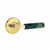 Unlacquered Brass/Green Marble