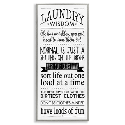 Laundry Wisdom Life Phrases Giclee Art by Stephanie Workman Marrott