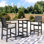 2 - Person Square HDPE Outdoor Dining Set