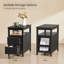 Table de bout et table d'appoint avec tiroirs Andru-1631819858