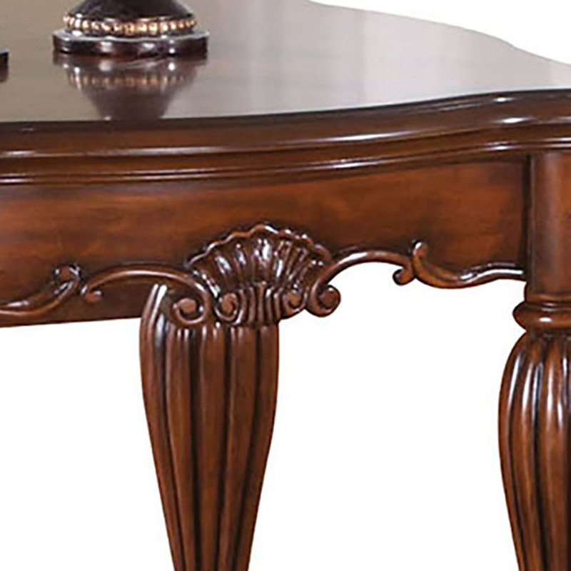 Table de bout avec pieds cannelés tournés