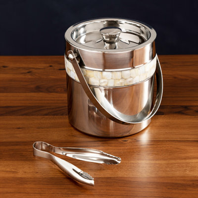 Mother of Pearl Ice Bucket