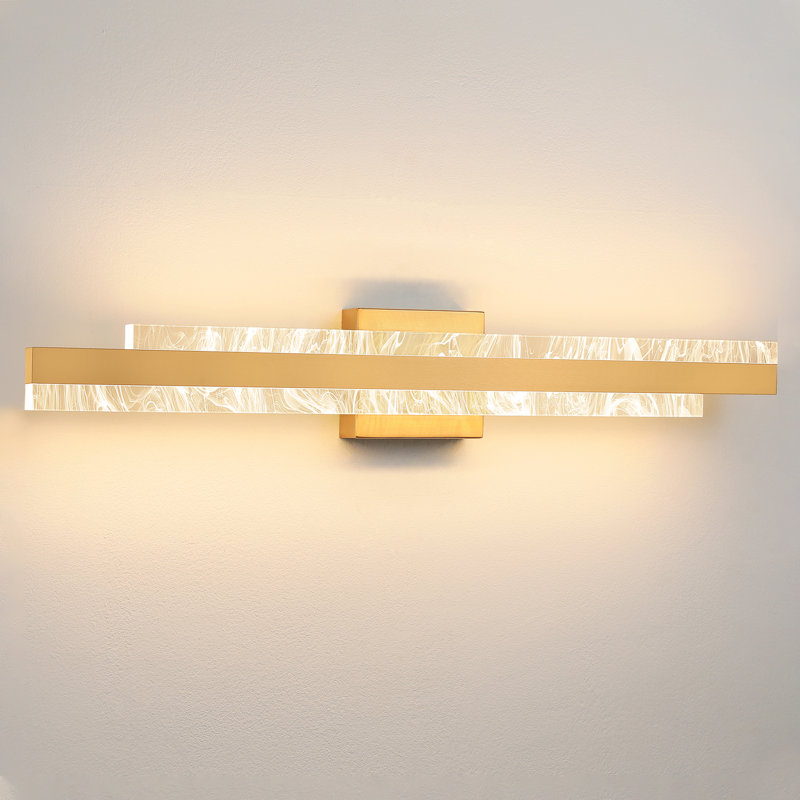 Cassanova 27" Dimmable LED Bath Bar, Gold