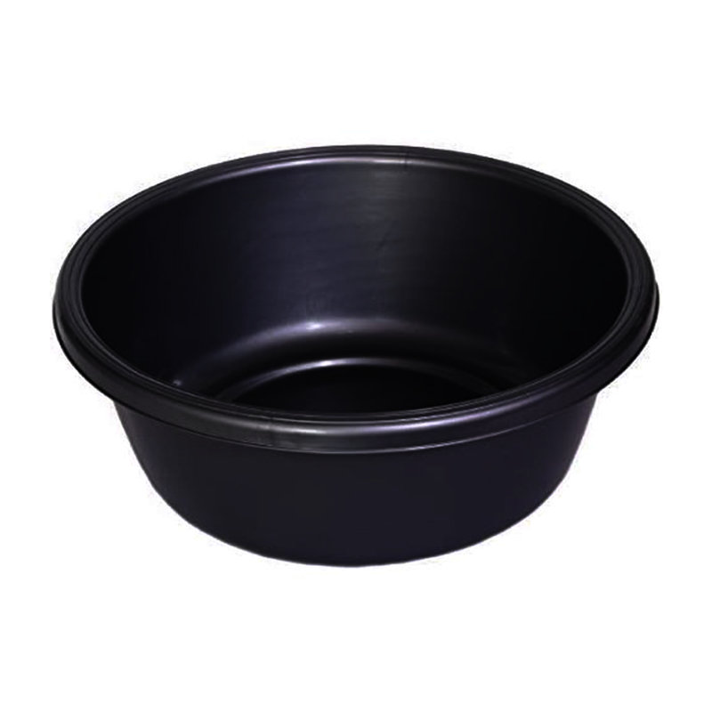 Lavabo rond en plastique YBM Home, 7 pintes, Noir