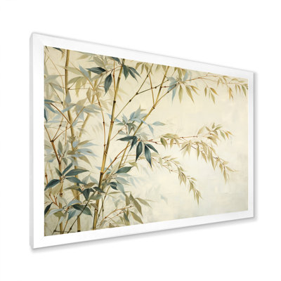 Minimalisme bambou sur toile