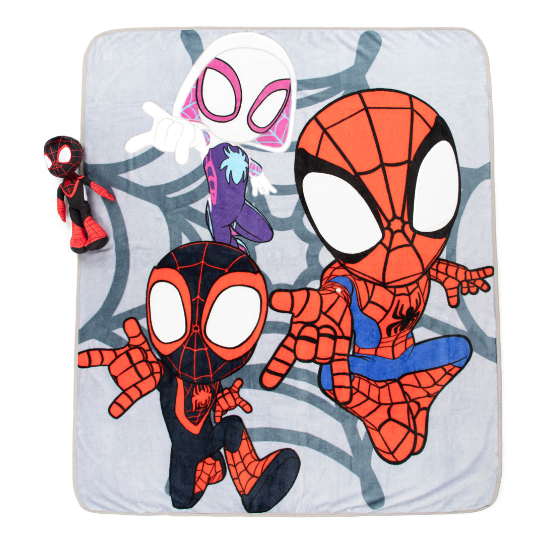 Marvel Spidey Und Seine Super-freunde Miles Morales PlÃ¼sch-minikissen Buddy & Decke