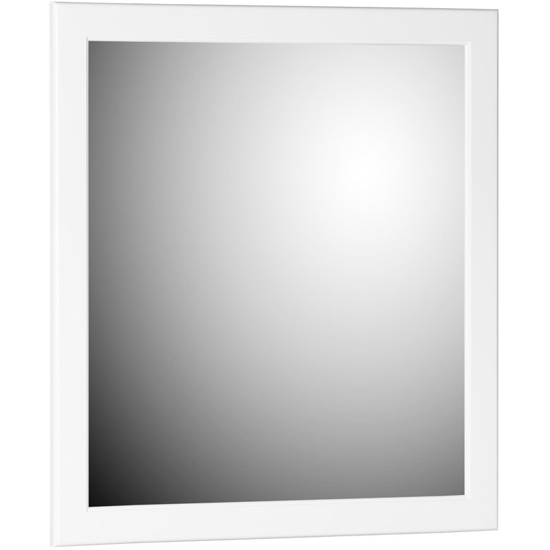 Miroir de salle de bain Ultraline, Blanc satiné