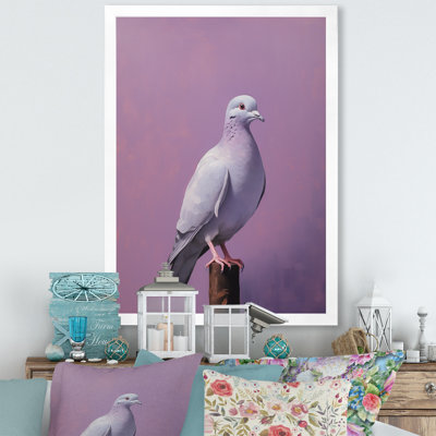 Poli colombe - art mural toile colombe