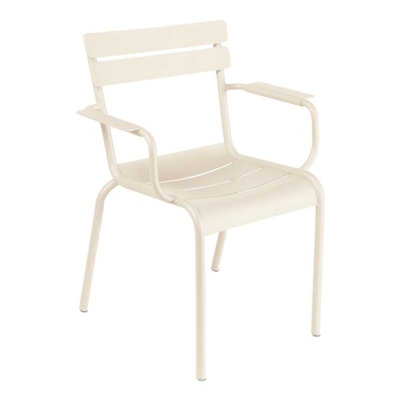 Luxembourg Outdoor Dining Armchair, Latte Beige